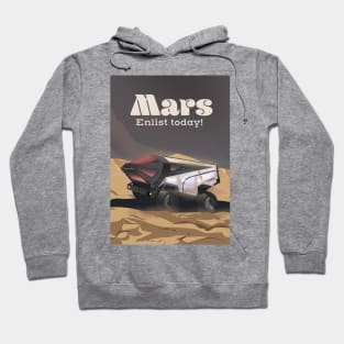 Mars Enlist Today space art Hoodie